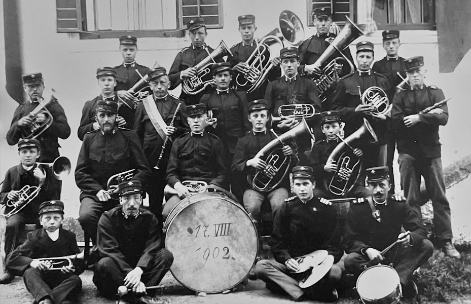 Trachtenmusikkapelle Wald im Pinzgau 1902