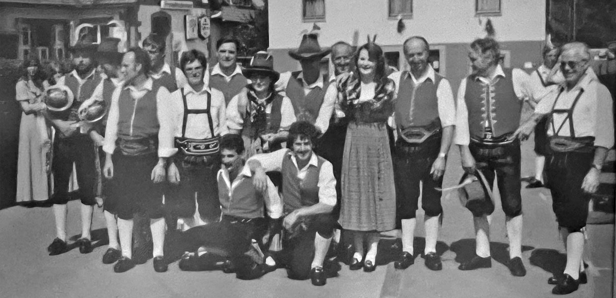 Trachtenmusikkapelle Wald im Pinzgau in den 1960-1990er Jahren